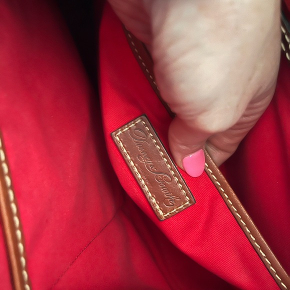 Dooney & Bourke Turquoise Tote bag with Brown Straps - Picture 9 of 13